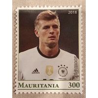 Мавритания 2018. Футбол. Tony Kroos. Марка из серии