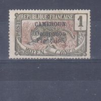 [577] Французские колонии. Камерун 1916. Фауна.Леопард.1 с. НАДПЕЧАТКА. БЕЗ КЛЕЯ.