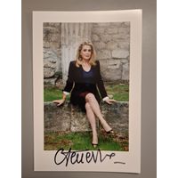 Автограф на фото Катрин Денёв.