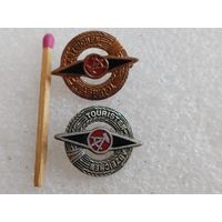 Знаки ГДР. Турист 1961 г. 1 и 2 степень. тяжёлые