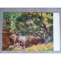 1954. Мясникова. Ивы над прудом