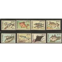 Гамбия-1988(Мих.914-922),  ** ,  Морская  Фауна ,Рыбы(полная серия)