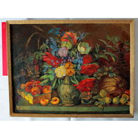 Картина. Масло. БССР, Минск, 1950-ые годы. Подпись автора. Размер: 68 см. х 52 см. (с рамой). Интересная, прорисованные детали, хорошее состояние.