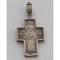 Крестик православный с клеймом 925 Богоматерь