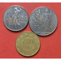 Италия, 3 монеты