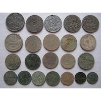 Иностранные монеты, 22 штуки.