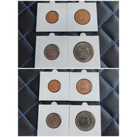 Распродажа !!! Сьерра-Леоне 4 монеты (1/2, 1, 10, 50 центов) 1972-1984 гг. UNC