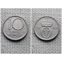 Норвегия 10 эре 1984