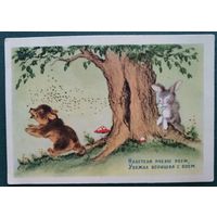 Ушакова Н. "Налетели пчелы роем" 1954 г. Чистая