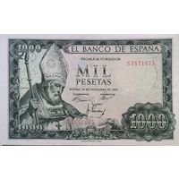 Испания 1000 Песет 1965 XF 287