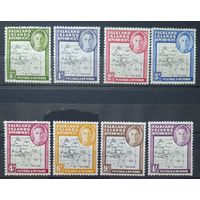 Британские колонии. Зависимые территории Фолклендских островов. 1946 Полная серия MH SG G1-G8