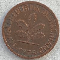 Германия 1 пфенниг 1975 г. G