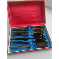 Набор чайных мельхиоровых ложек СССР, Таллинский увелирный завод, не пользованные