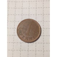 5 пенни Финляндия 1966 год