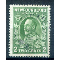 Британские колонии - Ньюфаундленд - 1932/44г. - король Георг V, перфорация 13 1/2, 2 с - 1 марка - гашёная [Mi 186 A]. #3-WB-86-A-1