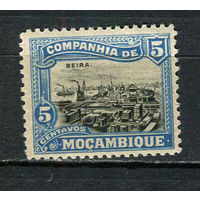 Португальские колонии - Мозамбик (Comp de Mocambique) - 1918 - Город Бейра 5С - [Mi.120] - 1 марка. MNH, MLH.  (Лот 61Fw)-T25P34