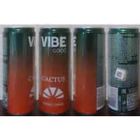Банка от энергетика VIBE GOOD Cactus 202_ 330ml Россия (ОБМЕН/ПРОДАЖА/ТОРГ) 1лот=1шт