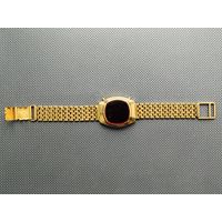 Корпус электронных часов Электроника-1 (иллюминатор), уменьшенный (под женские или детские часы), позолота (возможно), СССР + браслет Au. Крайне редкий!!! Торг.