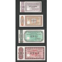 Германия Бетель набор из 4 бон от 50 пфеннигов до 5 марок 1973 года. Состояние UNC