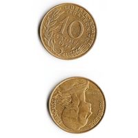 10 сантимов Франция 1992 год