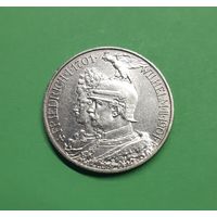 Германия. 2 марки. 1901 год. 200 лет Пруссии. Серебро