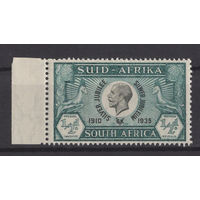 1935 Южная Африка ** Коронация Юбилей George V, марка с левым полем