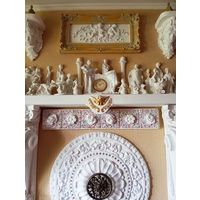 - Группа Барельефов-Горельефов-Статуэток 21 шт. гипс для оформления каминов , мебели и пр..
