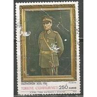 Турция. К.Ататюрк в униформе. Первый Президент. 30 лет со дня смерти. 1969г. Mi#2112.