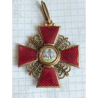 ОРДЕН РИ СВЯТОЙ АННЫ 2 СТЕПЕНЬ БРОНЗА ПОЗОЛОТА