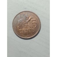 Тринедад и Тобаго 5 центов 1992 года .