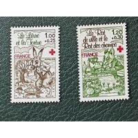 Франция**  1978 красный крест сказки без наклеек и их следов полная серия