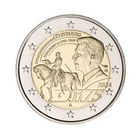 2 евро Люксембург 2024, Виллем II, UNC из ролла