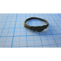 Перстень старинный. Бронза, литье.