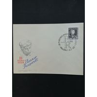 Польша 1964 КПД с маркой "80 лет со дня рождения Элеоноры Рузвельт" (спецгашение) Mi.1532 каталог 0.70 евро