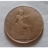 1 пенни, Великобритания 1916 г., Георг V