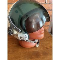 Оригинальный и с очень редким стеклом-фильтром зеленоватого оттенка шлем советского пилота ЗШ-5! Для любого музея мира по авиации!!!