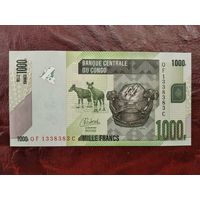 1000 франков Конго 2022 г.