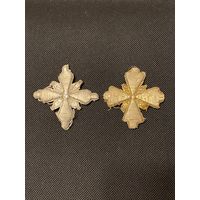 Крест. Золото. 19 век. Ручное шитьё. Церковь. Царская Россия.