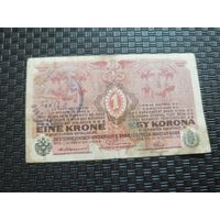 1 крона 1916 Австрия с печатью, редкость