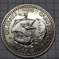Португалия 100 эскудо 1987 года .Золотой век открытий -Жил Эанеш.