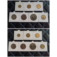 Распродажа !!! Вануату 7 монет (1, 2, 5, 10, 20, 50, 100 вату) 1990-2009 гг. UNC