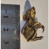 Фигурка Крыса бронза.