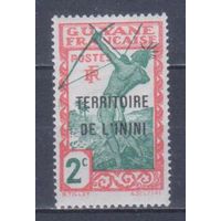 [1655] Французские колонии. Инини 1932. Индеец с луком.2с. НАДПЕЧАТКА. МН