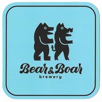 Подставку под пиво Bear & Boar /Литва/. 100*100 мм.