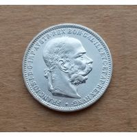 Австро-Венгрия, крона 1893 г. (австрийский тип), серебро 0.835, Франц Иосиф I (1848-1916)