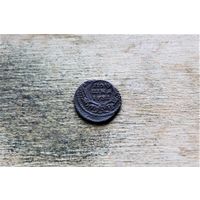 Полушка  1731 года перечекан с крестовой  копейки