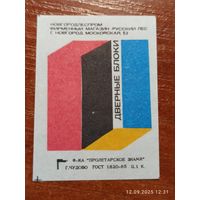Спичечная этикетка Дверные блоки