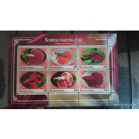 Блок рыбы морские обитатели MNH