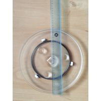 Тарелка (блюдо) для микроволновой печи (СВЧ) с пластиковым кольцом для вращения