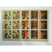 Манама. Живопись. Картины в золоченых рамах.